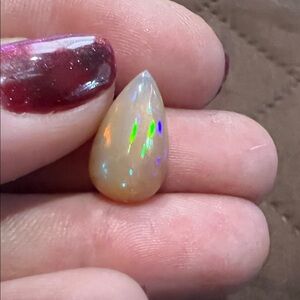 Flashy 🔥 Ethiopian Peachy Cream Pear Cab Jelly Opal Loose Gemstone